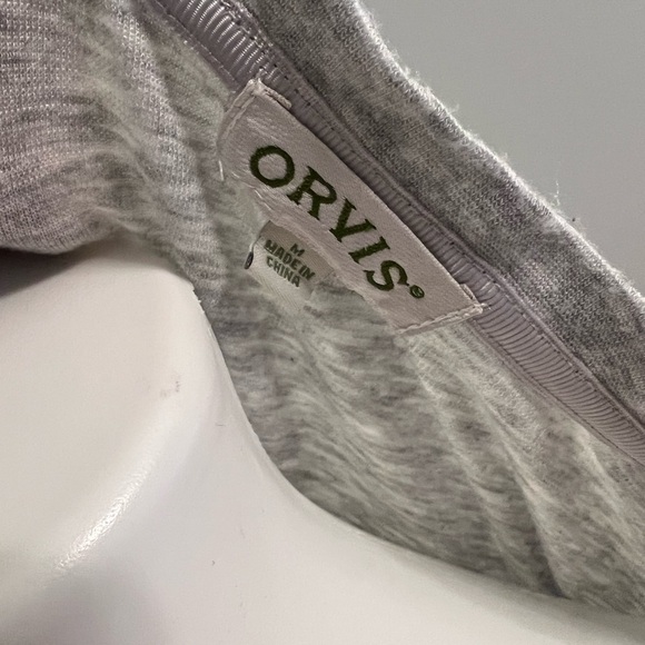 Orvis grey and burgundy sweater - Picture 2 of 3